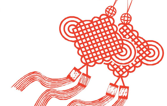 Bild von zwei Chinesischen Knoten